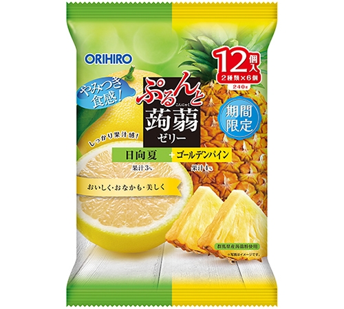Orihiro日向夏柑橘鳳梨蒟蒻12枚 240G