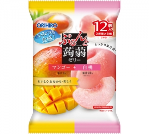 orihiro芒果+白桃蒟蒻12枚入 240G